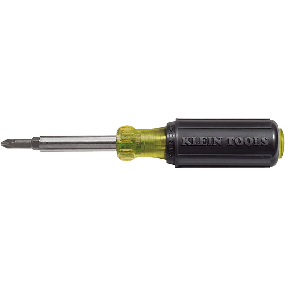 5-in-1 Screwdriver/Nut Driver, Yellow and Black, Screwdriver/Nut Drivers, Klein Tools - Maple Electric Supply 