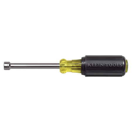 6 mm Nut Driver, 3-Inch Hollow Shaft, Cushion Grip, Metric, Klein Tools - Maple Electric Supply 