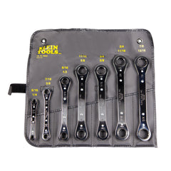 7 Piece Ratcheting Box Wrench Set, Ratcheting Box Wrenches - Standard, Klein Tools - Maple Electric Supply 