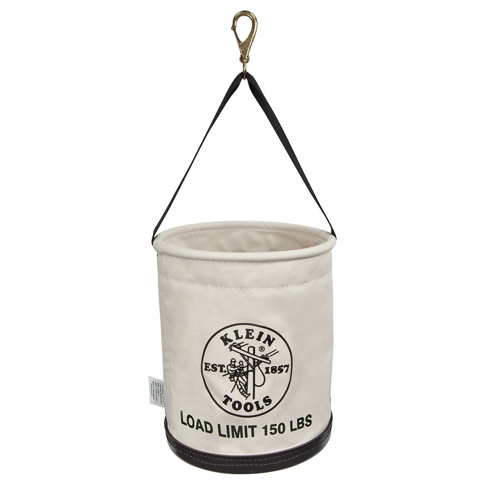 All Purpose Work Canvas Bucket, Straight Wall Buckets, Klein Tools - Maple Electric Supply 