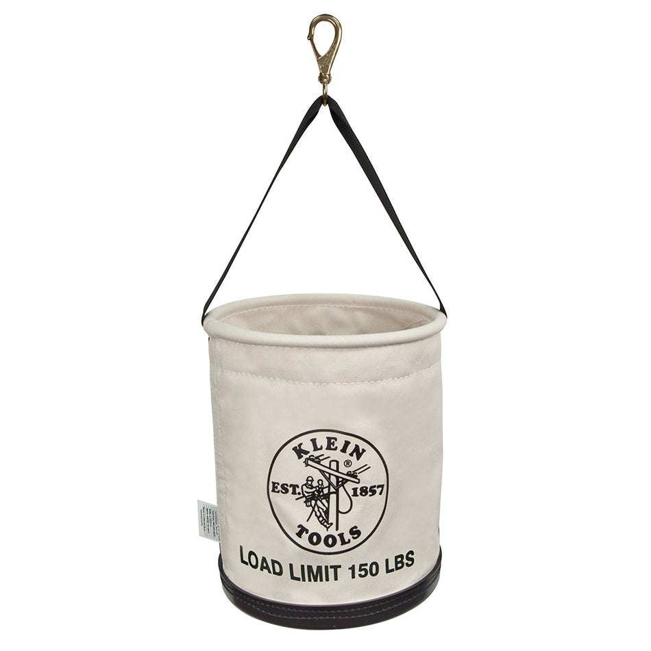 All Purpose Work Canvas Bucket, Straight Wall Buckets, Klein Tools - Maple Electric Supply 