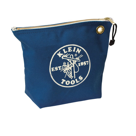 Canvas Zipper Bag- Consumables, Blue, Canvas Zipper Bags - Consumables, Klein Tools - Maple Electric Supply 