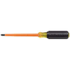 Insulated Screwdriver, #2 Phillips Tip, 4-Inch, Insulated Phillips; Insulated Screwdrivers and Nut Drivers, Klein Tools - Maple Electric Supply 