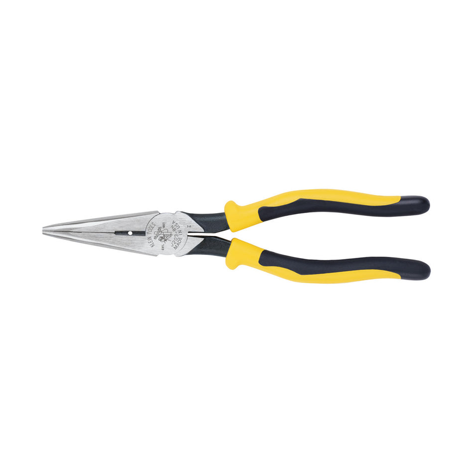 Journeyman™ Long Nose Pliers Side Cutting, 8-Inch, Heavy-Duty Long-Nose Pliers - Side-Cutting; High-Leverage - Heavy-Duty Cutting; Journeyman Pliers, Klein Tools - Maple Electric Supply 