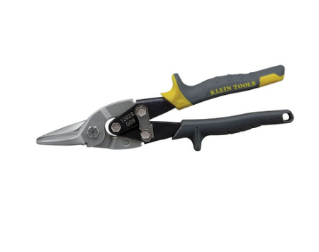 Klein Aviation Snips with Wire Cutter, Straight