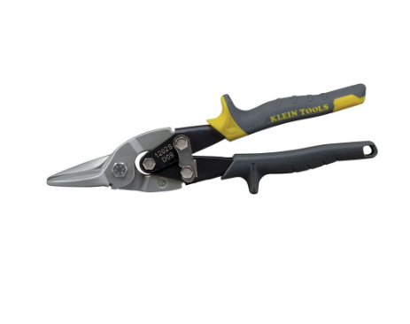 Klein Aviation Snips with Wire Cutter, Straight