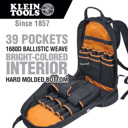 Klein Tools Tradesman Pro Backpack 55421BP-14, Tool bag, Klein Tools - Maple Electric Supply 