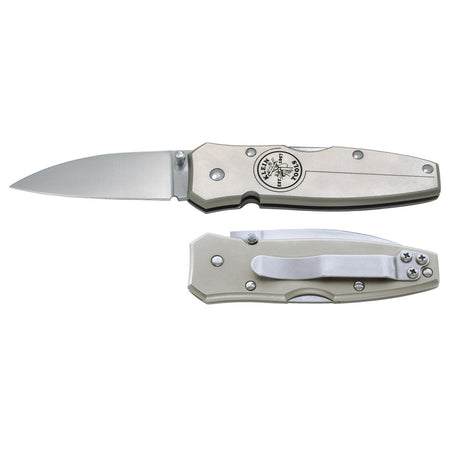 Lockback Knife 2-1/2-Inch Drop-Point Blade, Utility Knives, Klein Tools - Maple Electric Supply 