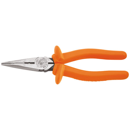 Long Nose Cutting Pliers, Insulated, 8-Inch, Insulated Long-Nose Pliers; Insulated Pliers, Klein Tools - Maple Electric Supply 