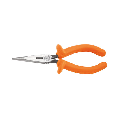 Long Nose Side Cutting Pliers, Insulated, 7-Inch, Insulated Long-Nose Pliers; Insulated Pliers, Klein Tools - Maple Electric Supply 
