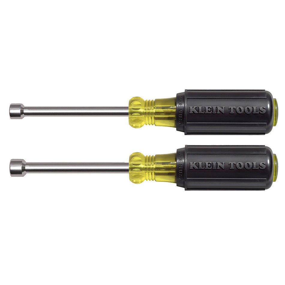 Magnetic Nut Driver Set 3-Inch Shank 2-Piece, Nut Driver Sets, Klein Tools - Maple Electric Supply 