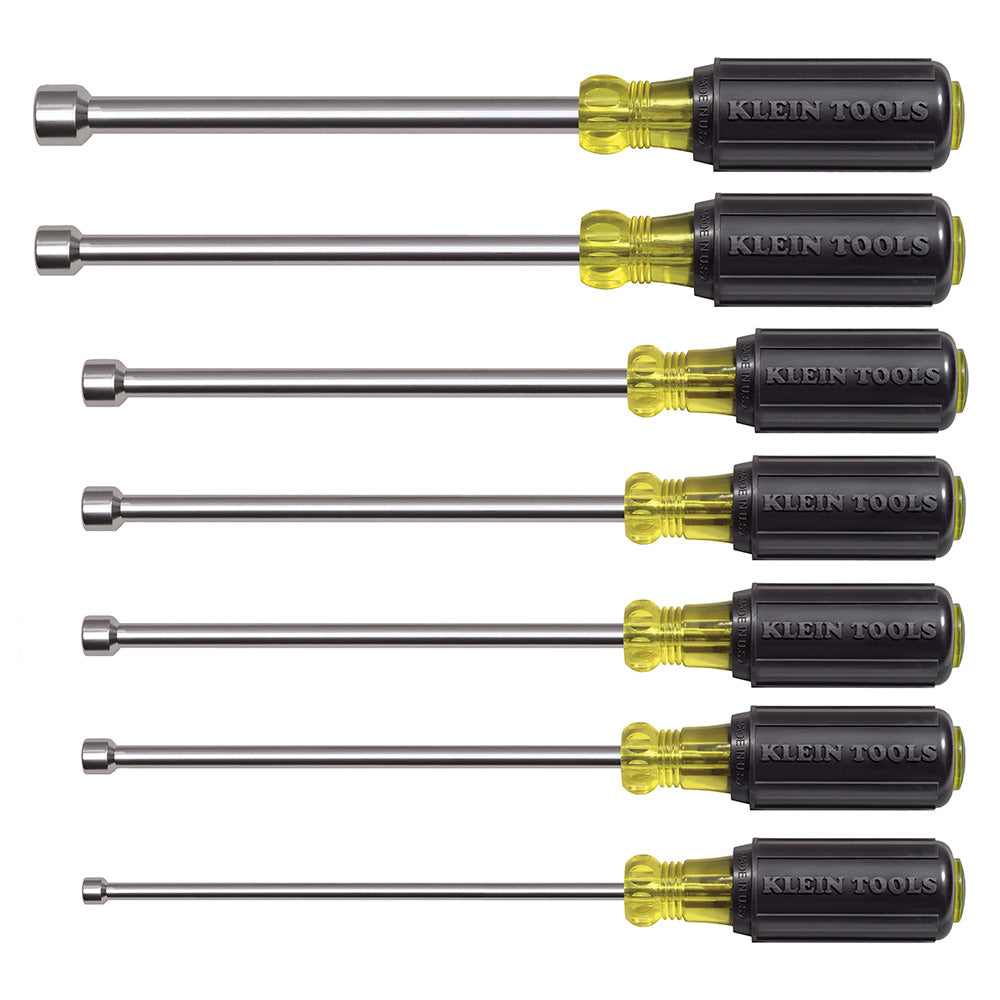 Magnetic Nut Driver Set, 6-Inch Shafts, 7-Piece, Nut Driver Sets, Klein Tools - Maple Electric Supply 