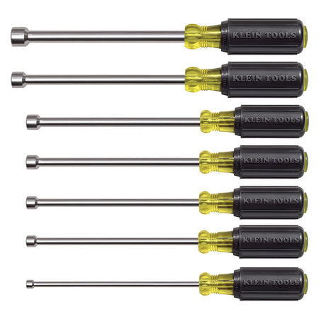 Magnetic Nut Driver Set, 6-Inch Shafts, 7-Piece, Nut Driver Sets, Klein Tools - Maple Electric Supply 