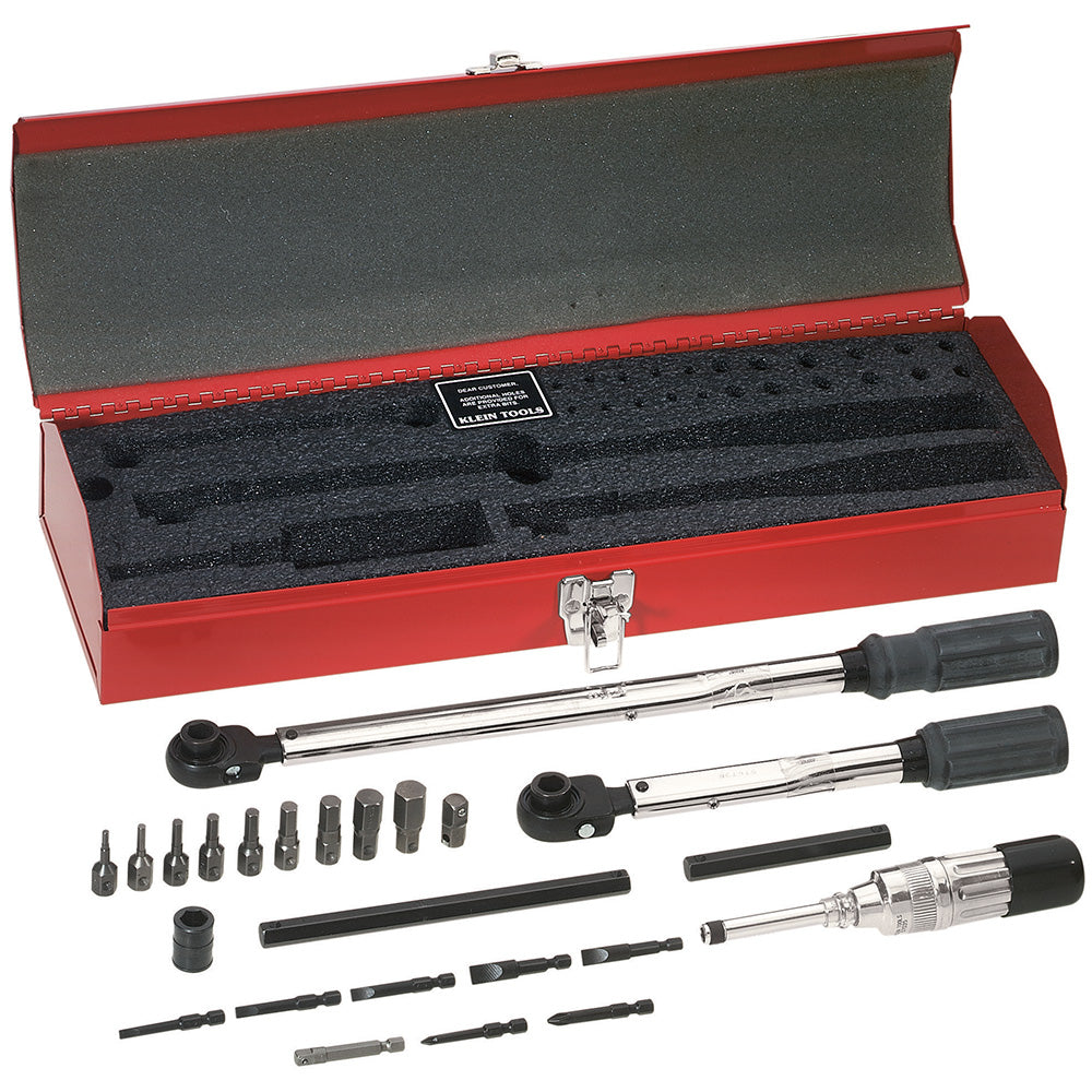 Master Electrician's Torque Kit 25-Piece, Torque Wrenches, Klein Tools - Maple Electric Supply 