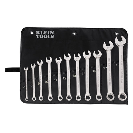 Metric Combination Wrench Set, 11-Piece, Combination Wrench Sets, Klein Tools - Maple Electric Supply 