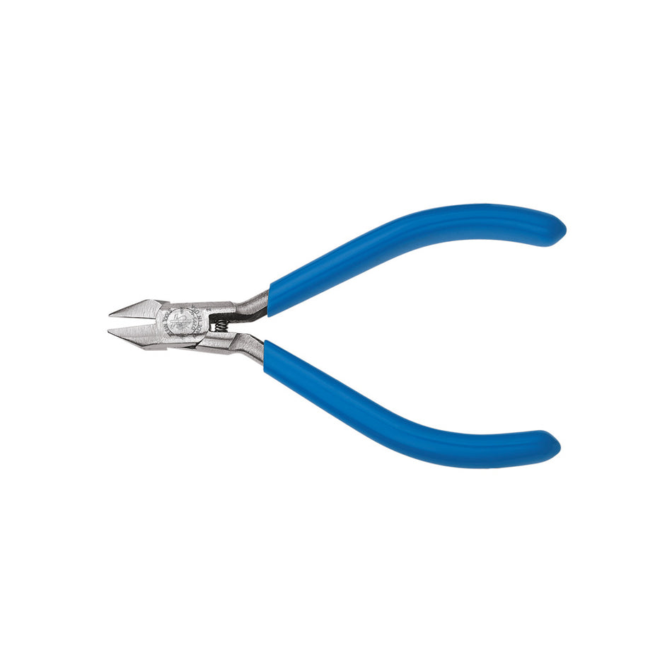 Midget Diagonal Cutting Pliers, Flush, 4-Inch, Diagonal-Cutting Electronics Pliers, Klein Tools - Maple Electric Supply 