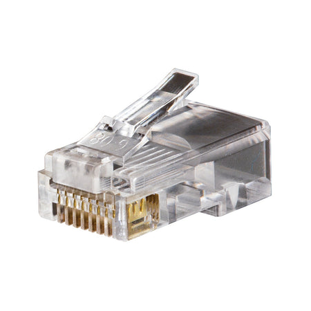 Modular Data Plugs RJ45, CAT5e, 100-Pack, Twisted Pair Connectors, Klein Tools - Maple Electric Supply 