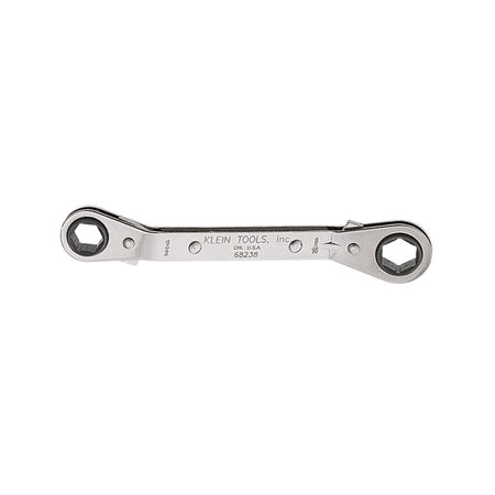 Offset Box Wrench, Reversible, 1/2 x 9/16-Inch, Ratcheting Offset Box Wrenches, Klein Tools - Maple Electric Supply 