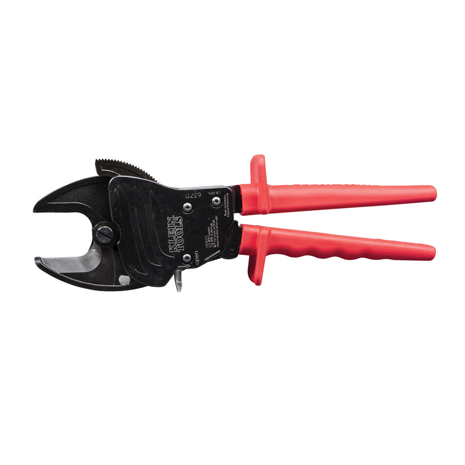 Open Jaw Ratcheting Cable Cutter, Ratcheting Cable Cutters, Klein Tools - Maple Electric Supply 