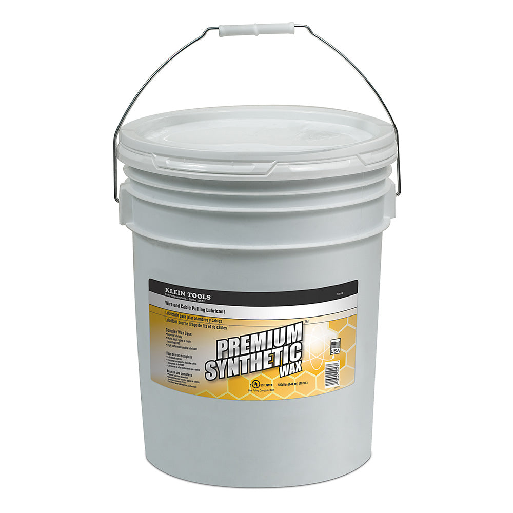 Premium Synthetic Wax 5-Gallon, Wire and Cable Pulling Lubricant, Klein Tools - Maple Electric Supply 