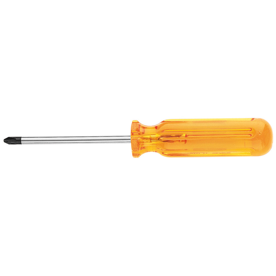 Profilated #2 Phillips Screwdriver 4-Inch, Profilated Phillips-Tip (Round-Shank), Klein Tools - Maple Electric Supply 