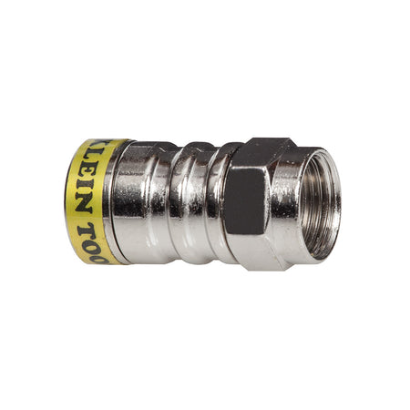 Push-On F Connector RG6/6Q 10-Pack, Coax Cable Connectors, Klein Tools - Maple Electric Supply 