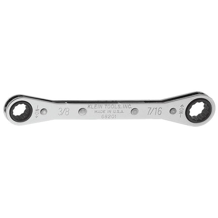 Ratcheting Box Wrench 3/8 x 7/16-Inch, Ratcheting Box Wrenches - Standard, Klein Tools - Maple Electric Supply 