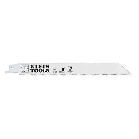 Reciprocating Saw Blades, 18 TPI, 8-Inch, 5-Pack, Reciprocating Saw Blades, Klein Tools - Maple Electric Supply 