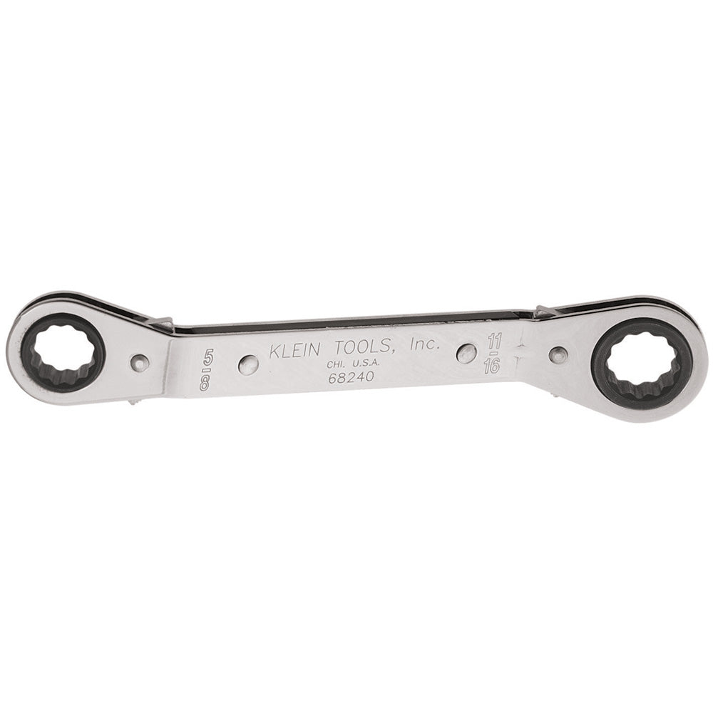 Reversible Ratcheting Offset Box Wrench, Ratcheting Offset Box Wrenches, Klein Tools - Maple Electric Supply 