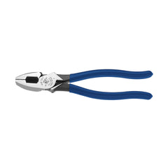 Side Cutting and Tape Pulling Pliers, 9-Inch, Conduit Tools; Fish Tape Pulling and Conduit Pliers; High-Leverage - Fish Tape Pulling, Klein Tools - Maple Electric Supply 