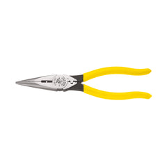 Side Cutting, Stripping, Crimping Pliers, 8-Inch, Heavy-Duty Long-Nose Pliers - Side-Cutting, Klein Tools - Maple Electric Supply 