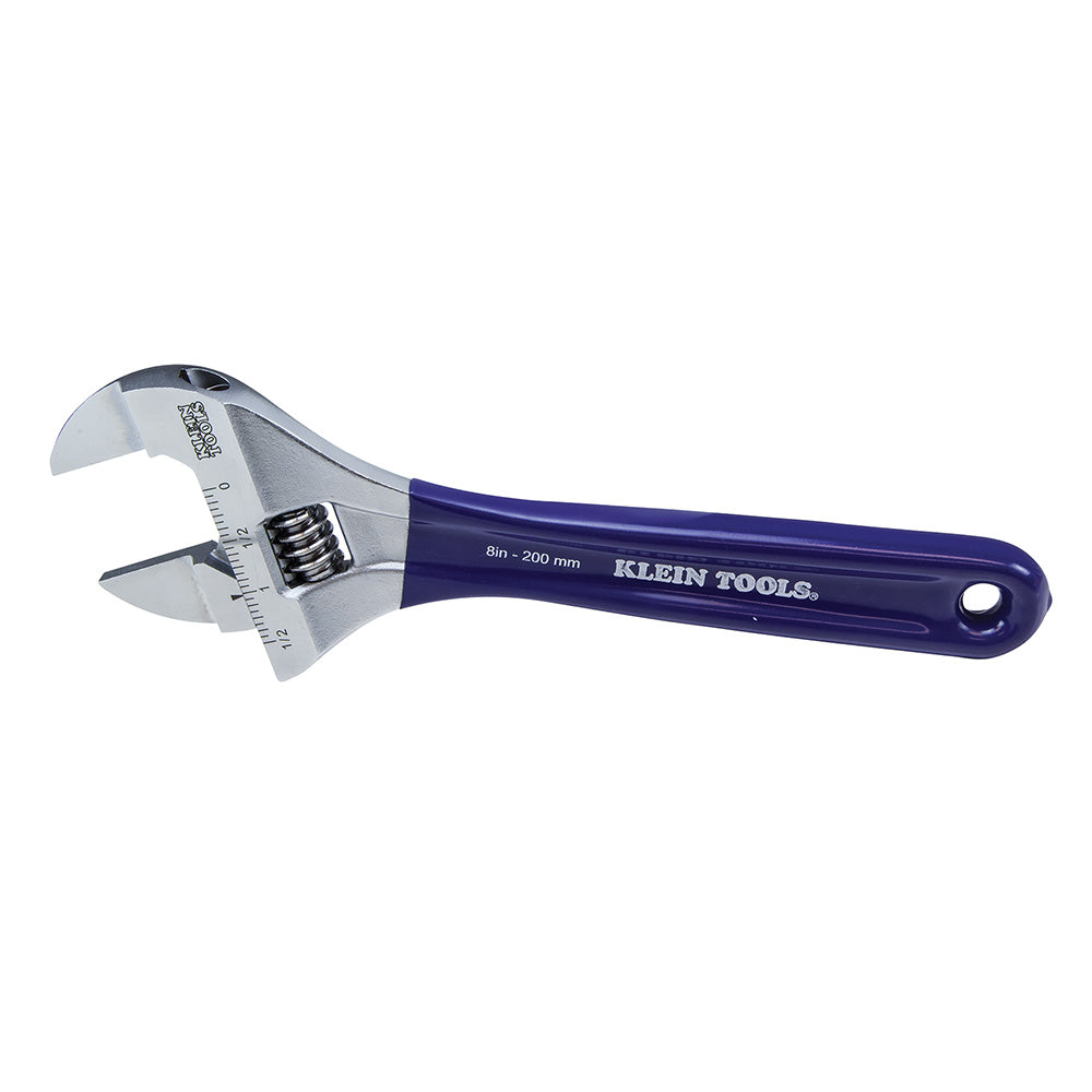 Slim-Jaw Adjustable Wrench, 8-Inch, Adjustable Wrenches - Slim Jaw, Klein Tools - Maple Electric Supply 