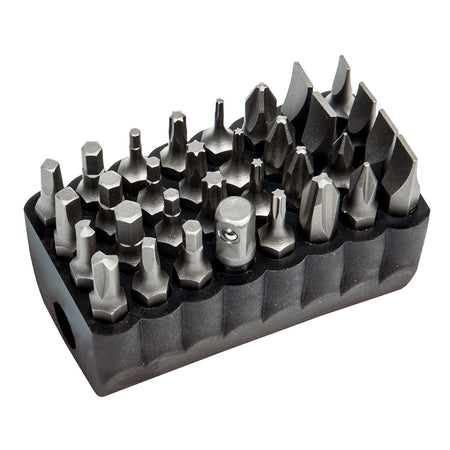 Standard Tip Bit Set, 32-Piece, Magnetic Screwdriver with 32-Piece Bit Sets, Klein Tools - Maple Electric Supply 