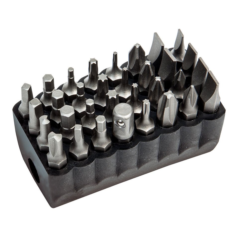 Standard Tip Bit Set, 32-Piece, Magnetic Screwdriver with 32-Piece Bit Sets, Klein Tools - Maple Electric Supply 