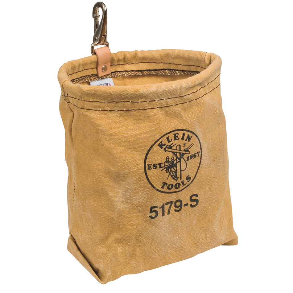 Water-Repellant Canvas Pouch with Snap, Canvas Tool Pouches, Klein Tools - Maple Electric Supply 