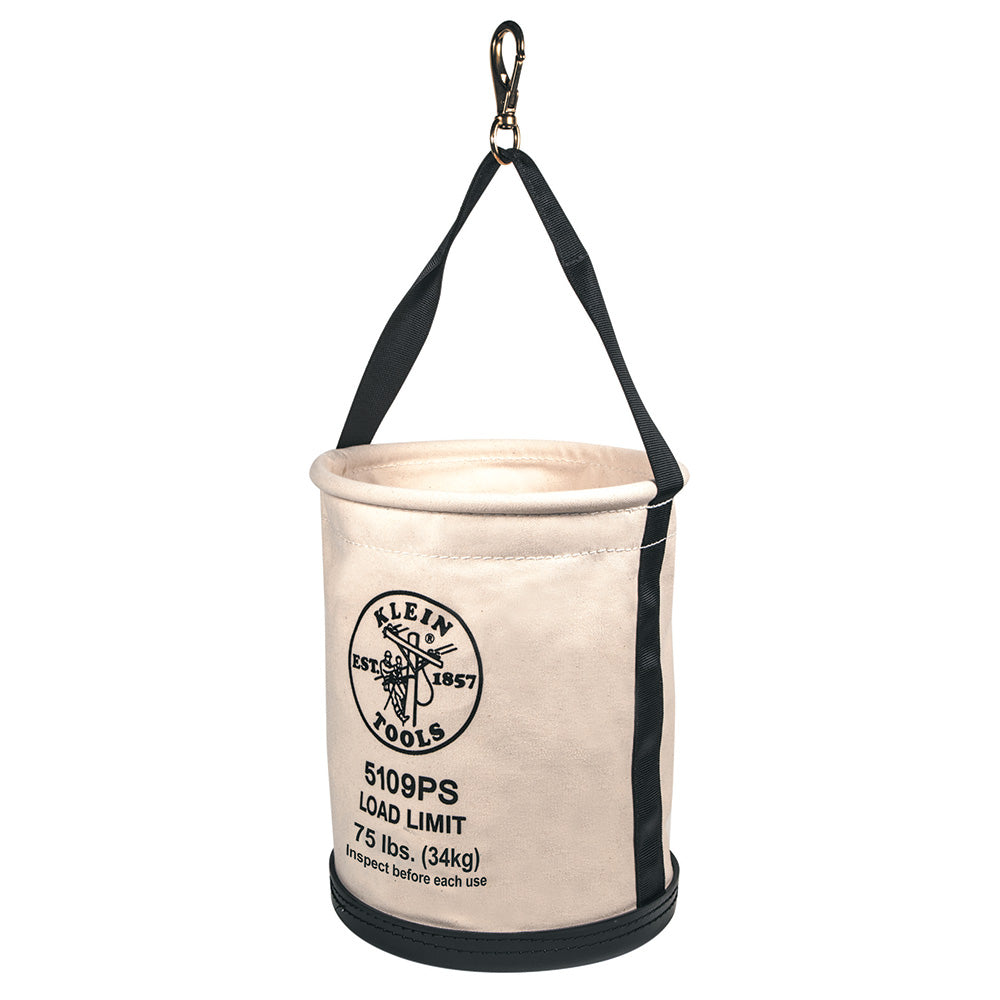 Wide Straight Wall Bucket with Pocket/Snap, Straight Wall Buckets, Klein Tools - Maple Electric Supply 