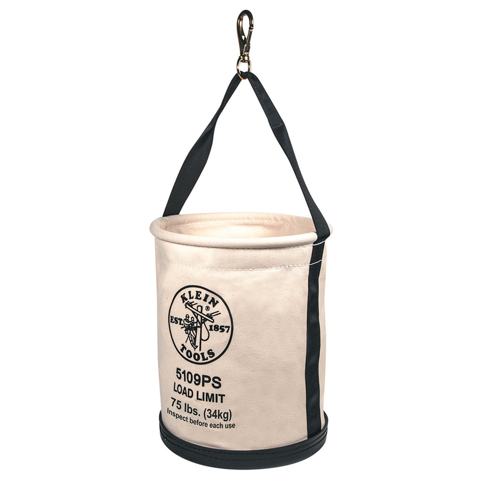Wide Straight Wall Bucket with Pocket/Snap, Straight Wall Buckets, Klein Tools - Maple Electric Supply 