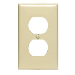80703 Brown Wallplate 1-Gang Duplex Outlet with Cap Screw