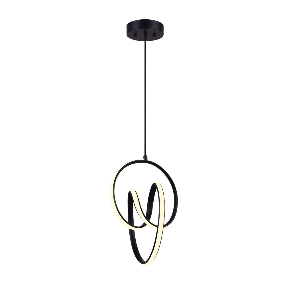 Canarm Jase LED Chandelier, Matte Black - Maple Electric Supply 