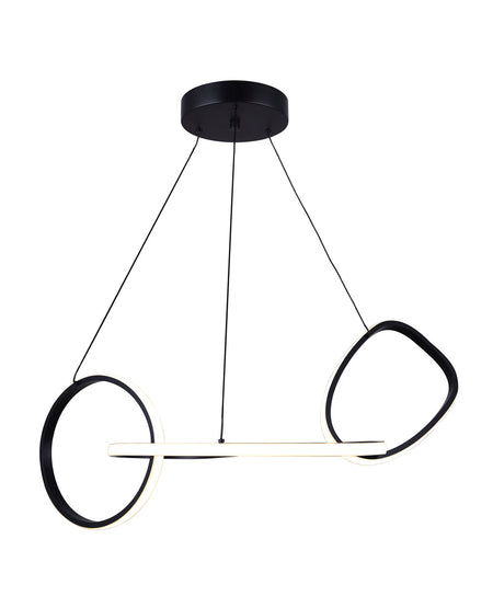 LCH234A32BK- Canarm Zuri LED Chandelier, Matte Black - Maple Electric Supply 