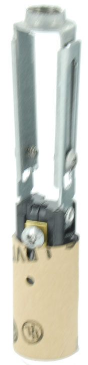 10026 Black Lampholder Candle Candelabra with Terminal Screw 75W 125V, RESIDENTIAL, Leviton - Maple Electric Supply 