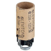 10027 Black Lampholder Candle Candelabra with Terminal Screw, 75W 125V, RESIDENTIAL, Leviton - Maple Electric Supply 