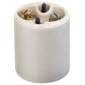 10035 Glazed Keyless Lampholder - Medium Base, 660W 250V, RESIDENTIAL, Leviton - Maple Electric Supply 