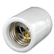 10088 White Glazed Porcelain Lampholder with Terminal Screw 660W 250V, RESIDENTIAL, Leviton - Maple Electric Supply 