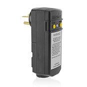 16793 Black GFCI Right Angle Compact 20A 120VAC Electrical Outlet