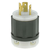 2321 Black Plug Locking 2-Pole 3-Wire L6 20P Robertson 20A 250V