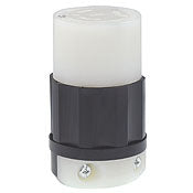 2333 Black Connector Locking 2-Pole 3-Wire NEMA L7-20P 20A 277V AC, C & I PLUGS AND CONNECTORS, Leviton - Maple Electric Supply 