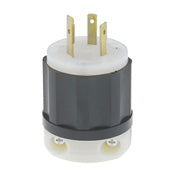 2351 Black Plug Locking 2-Pole 3-Wire NEMA L9-20P 20A 600VAC