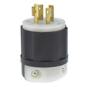 2461 Black Plug Locking 4-Pole 4-Wire 3-Phase L20 20P 20A 347/600V