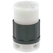 2513 Black Connector Locking 4-Pole 5-Wire 3-Phase L21 20R 20A 120/208V, C & I PLUGS AND CONNECTORS, Leviton - Maple Electric Supply 